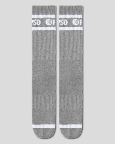 3 Pack - Logo Stripe Crew - Gray